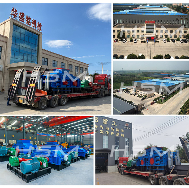 對(duì)輥破碎機(jī)發(fā)貨現(xiàn)場(chǎng)